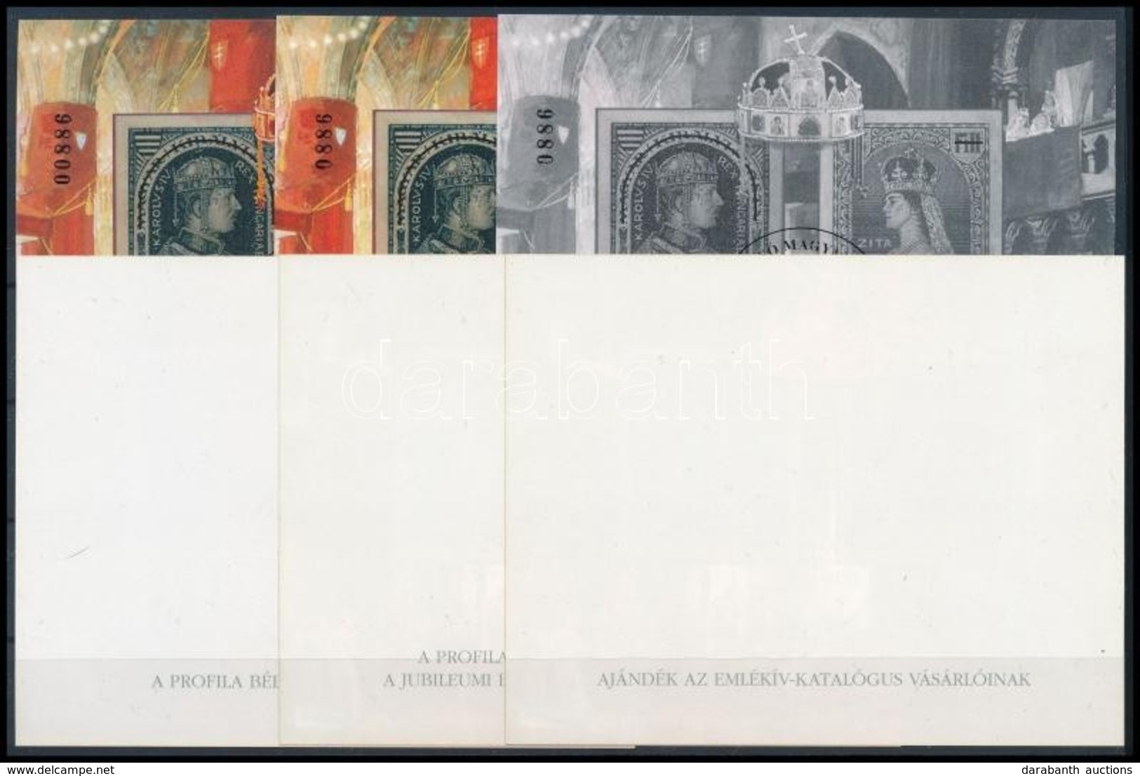 ** 1997/3 IV. Károly 6 Db-os Emlékív Garnitúra Azonos Sorszámmal (60.000) / Souvenir Sheet Collection With 6 Varieties - Altri & Non Classificati