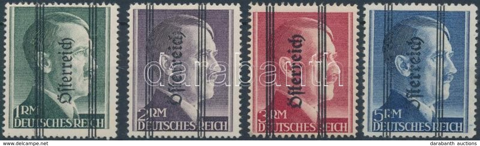 ** 1945 Grázi Kiadás Felülnyomással Mi 693 II B, 694 I B, 698-696 I A - Other & Unclassified