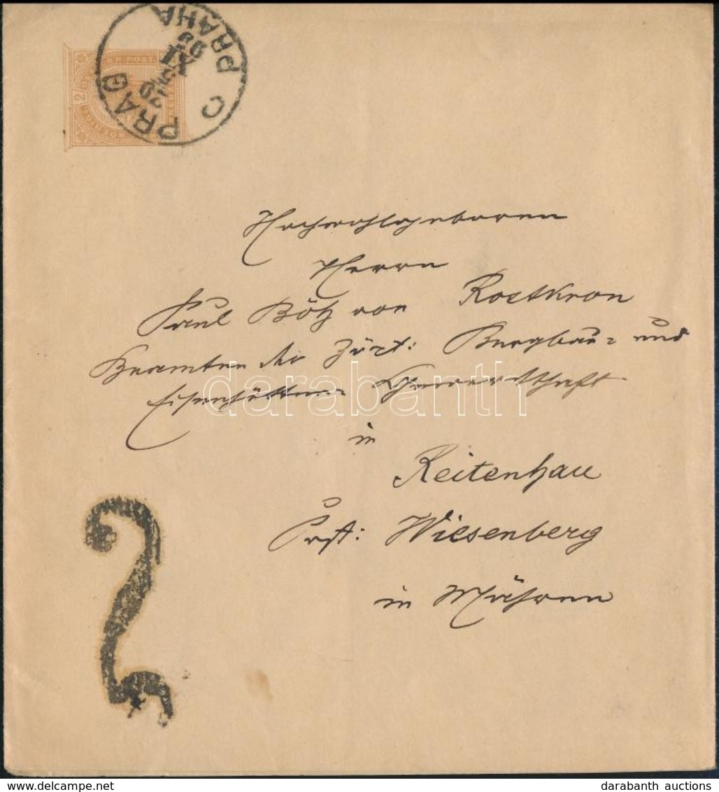 1895 Portós Címszalag / Wrapper With Postage Due - Other & Unclassified