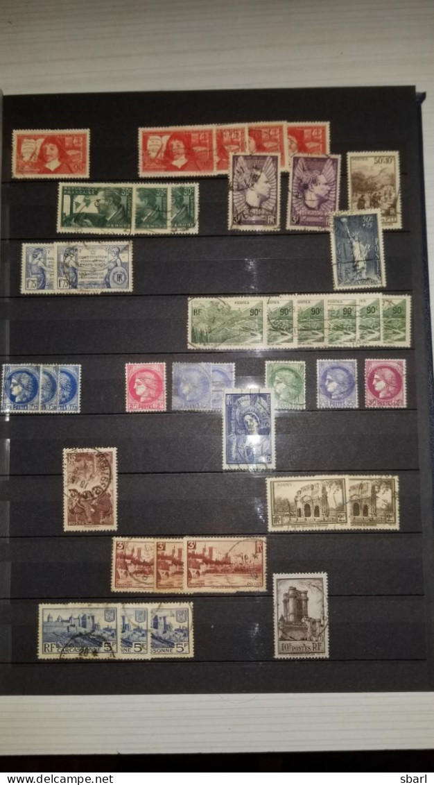 Collection ENORME De 14 Albums : France Anciens, Neufs** Et Oblitérés + Tous Pays Des Milliers De Timbres - Collections (with Albums)