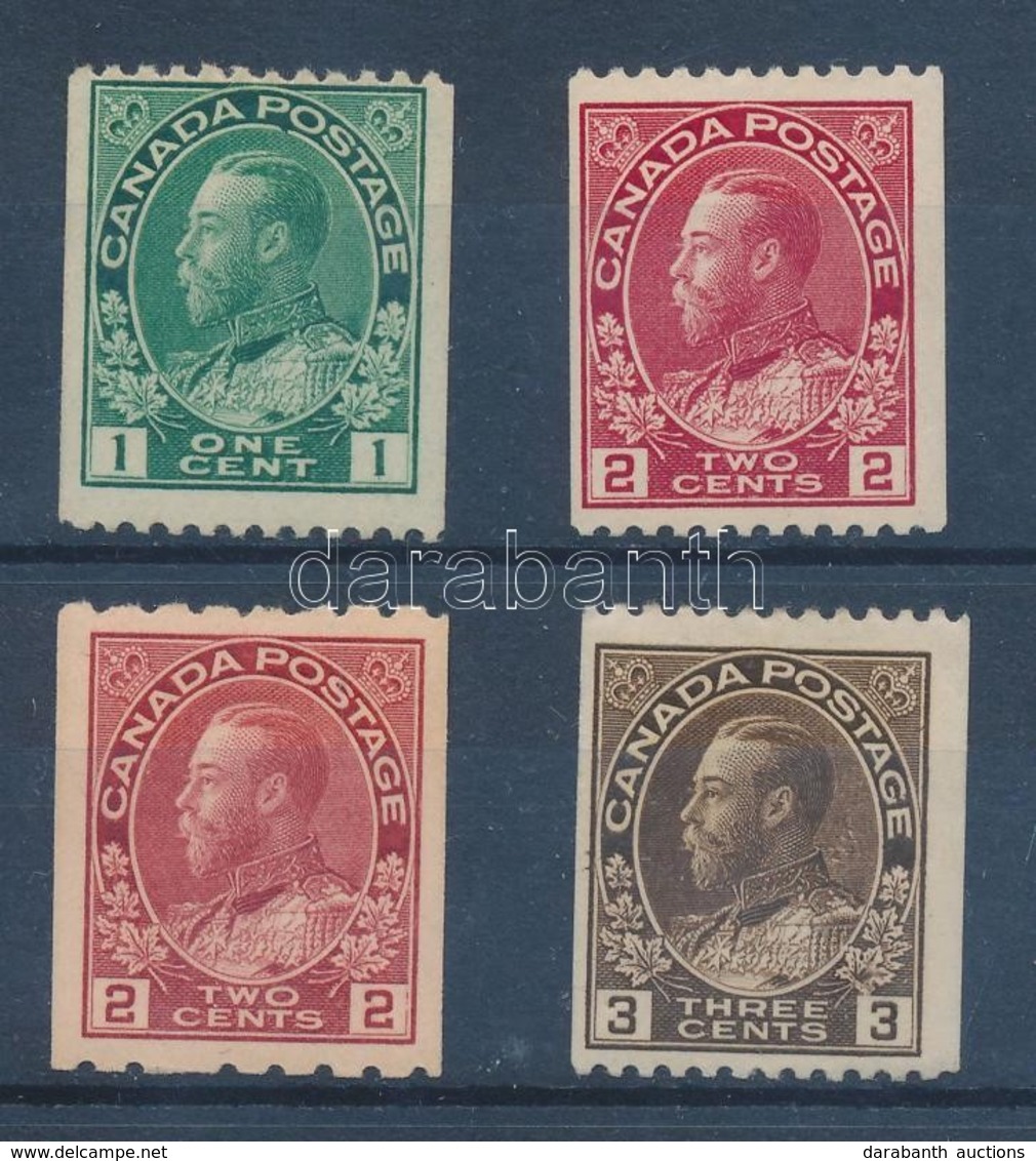 ** 1911 V. György Mi 92aC + 93aC + 93bC + 94C - Altri & Non Classificati