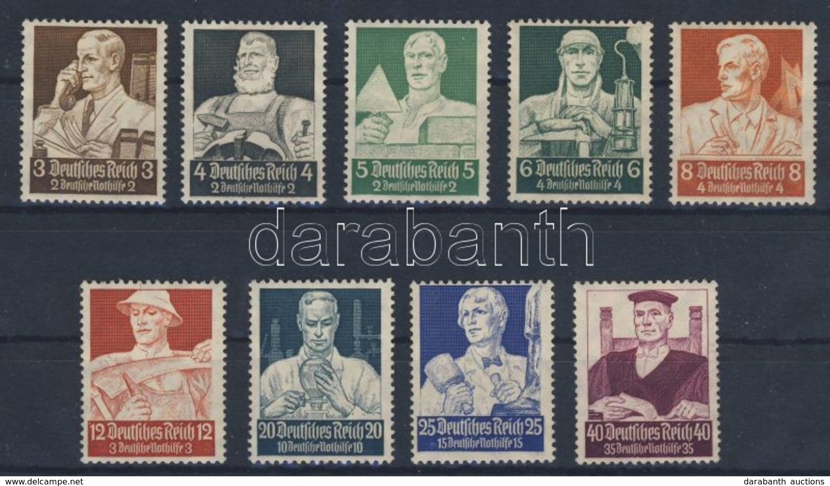 ** 1934 Nothilfe Mi 556-564 - Altri & Non Classificati