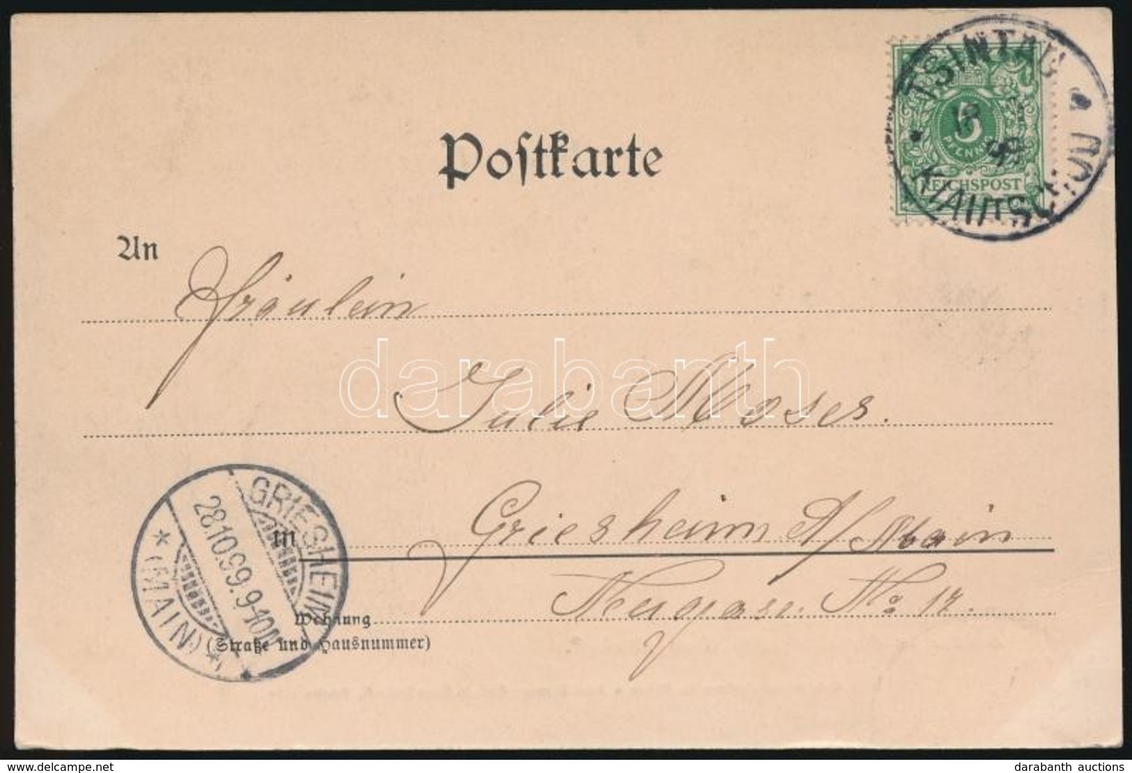 Kiautschoui 1899 Képeslap  / Postcard To Germany - Altri & Non Classificati