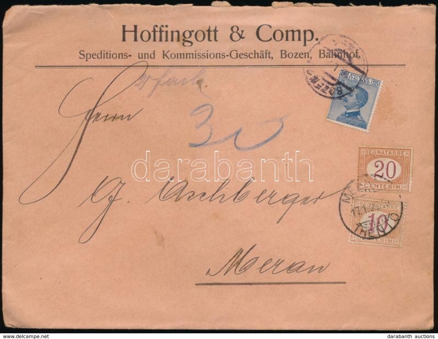 1921 Portós Levél / Postage Due Cover - Altri & Non Classificati