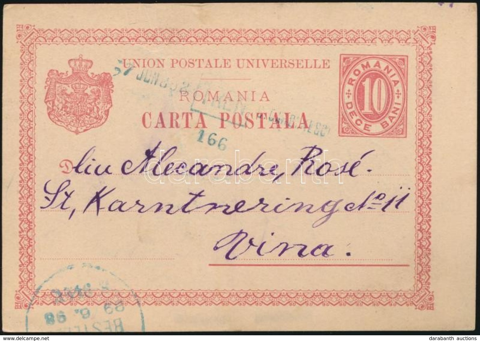 1898 Levelez?lap Vasúti Bélyegzéssel Bécsbe / Postcard With Railway Postmark To Vienna - Altri & Non Classificati