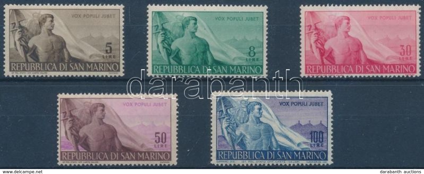 ** 1948 A Munka Napja Sor Mi 397-401 - Sonstige & Ohne Zuordnung