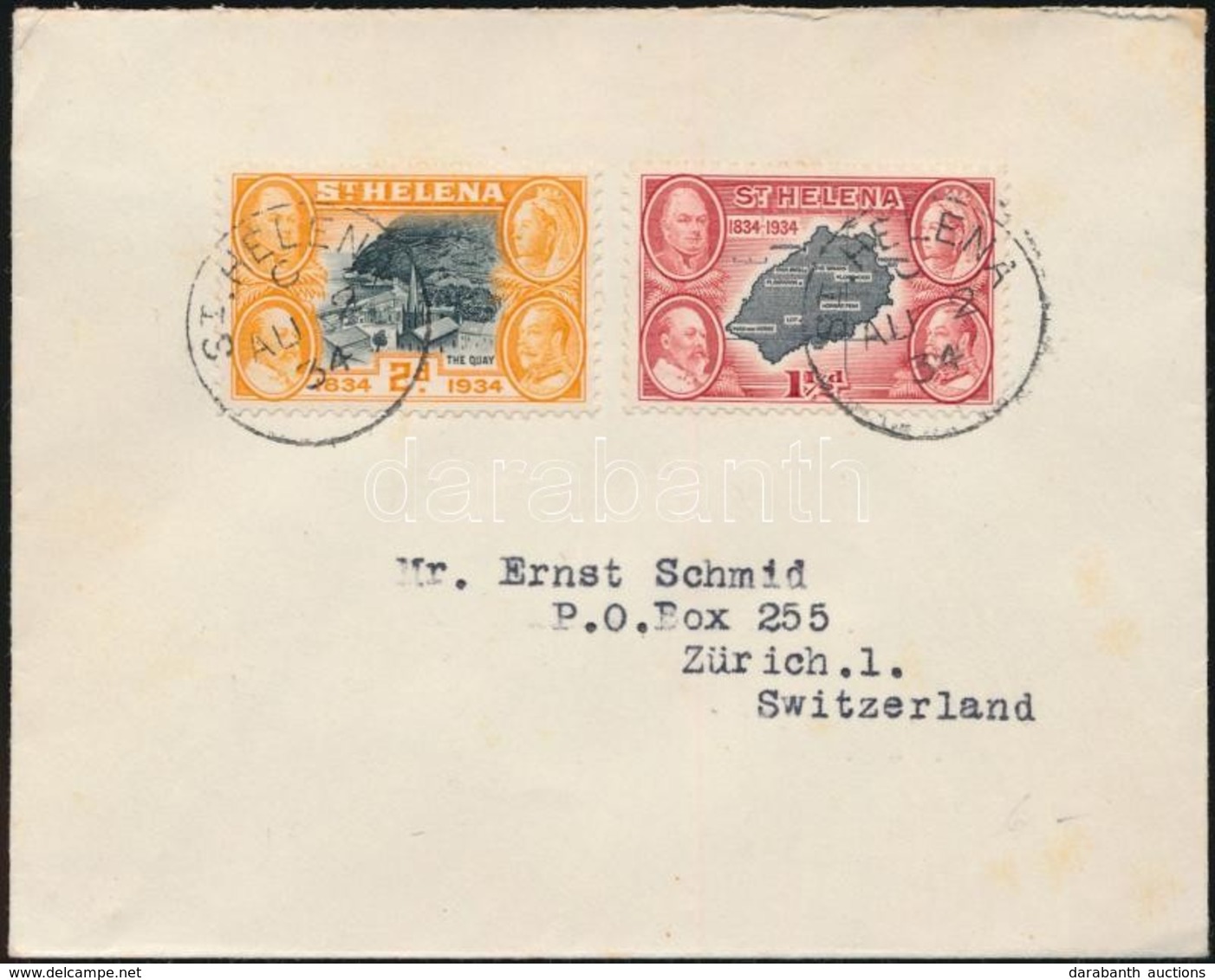 1934 Levél Svájcba Küldve / Cover To Switzerland - Altri & Non Classificati
