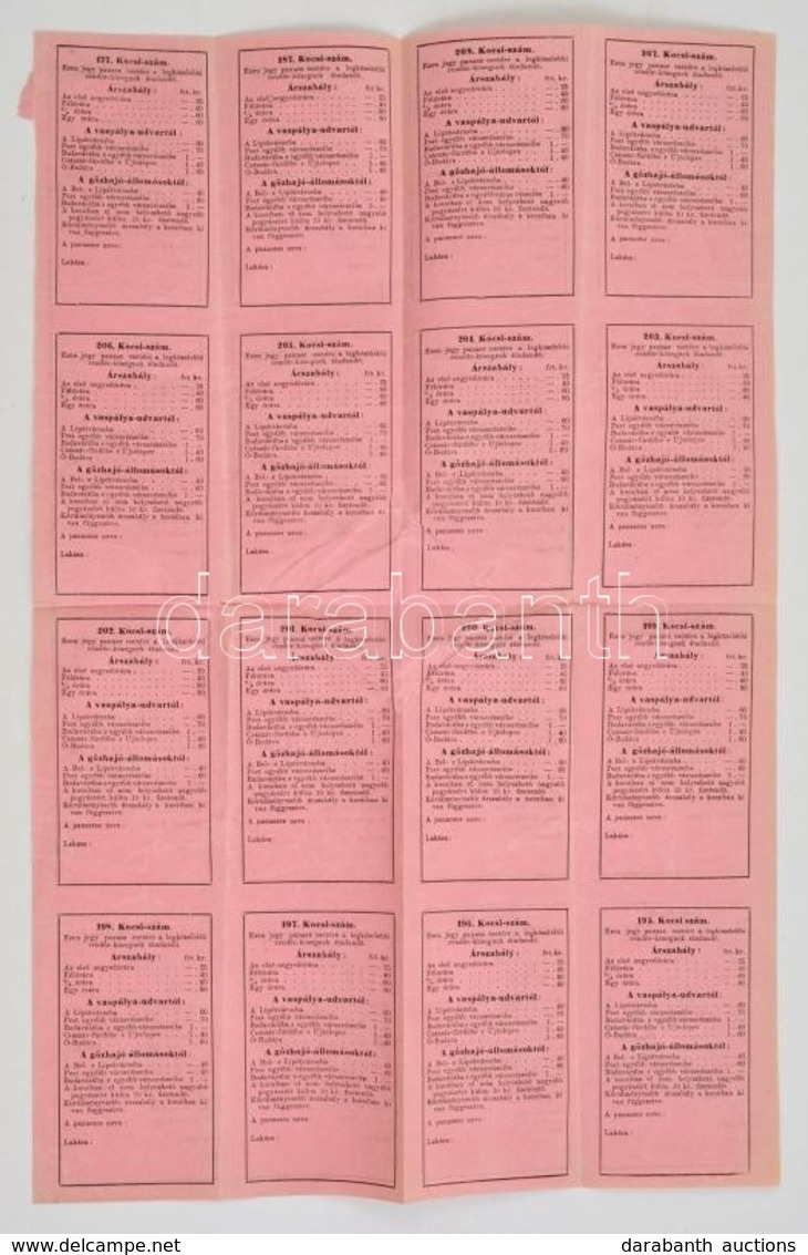 Cca 1880 Pest-Buda, Kitöltetlen, Felvágatlan Konflis Panaszjegyek - Unclassified