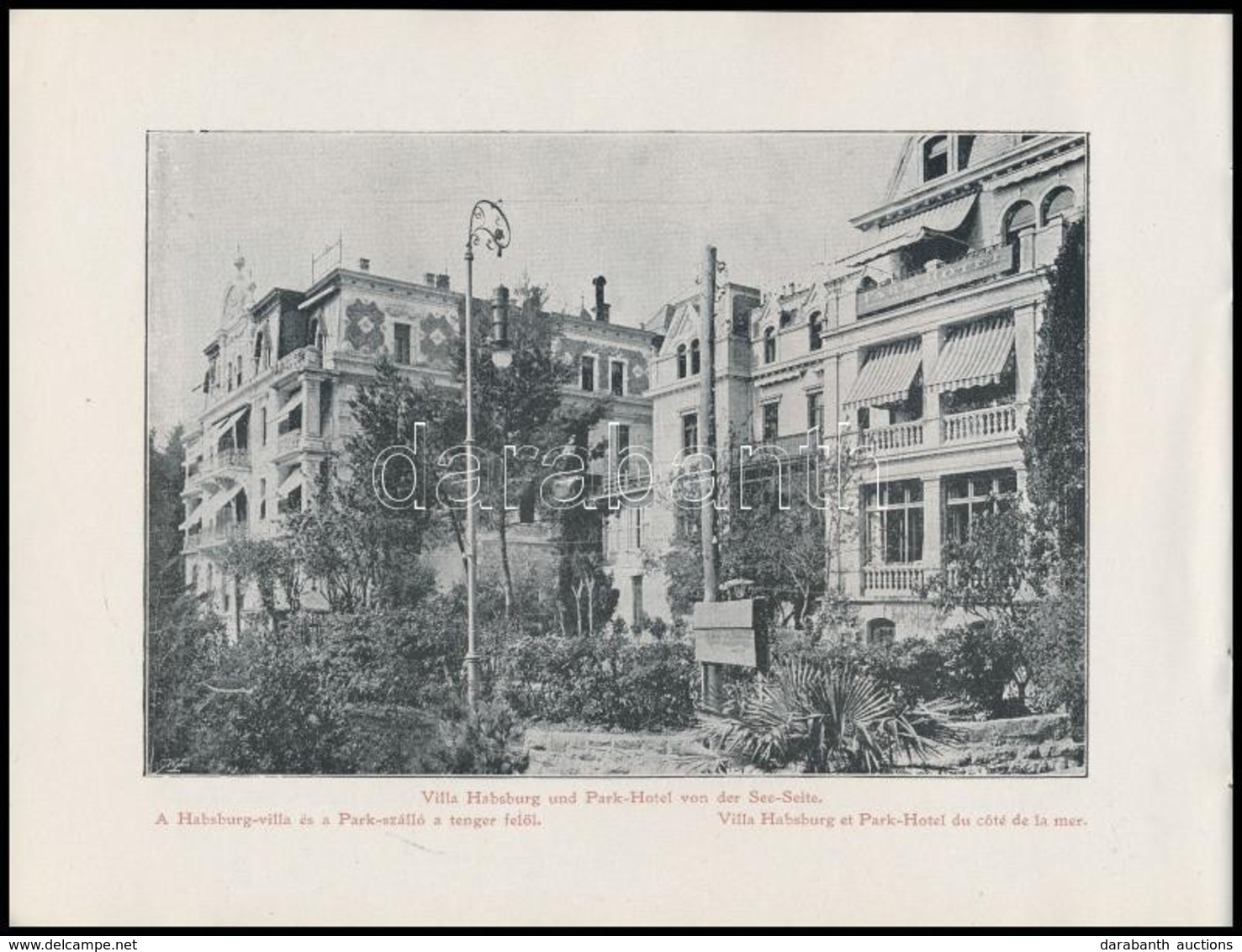 1908 Abbazia Hotel Képes Ismertet? Füzet Több Nyelven, Magyarul Is. / Abbazia Hotel Multi Lingual Picture Booklet 20 P. - Non Classificati