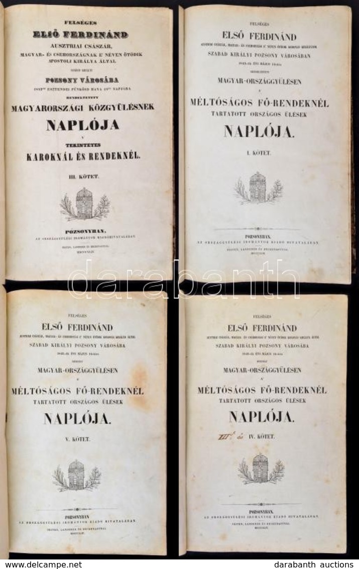 Felséges Els? Ferdinánd Austriai Császár, Magyar- és Csehország E' Néven ötödik Koronás Királytól Szabad Királyi Pozsony - Ohne Zuordnung