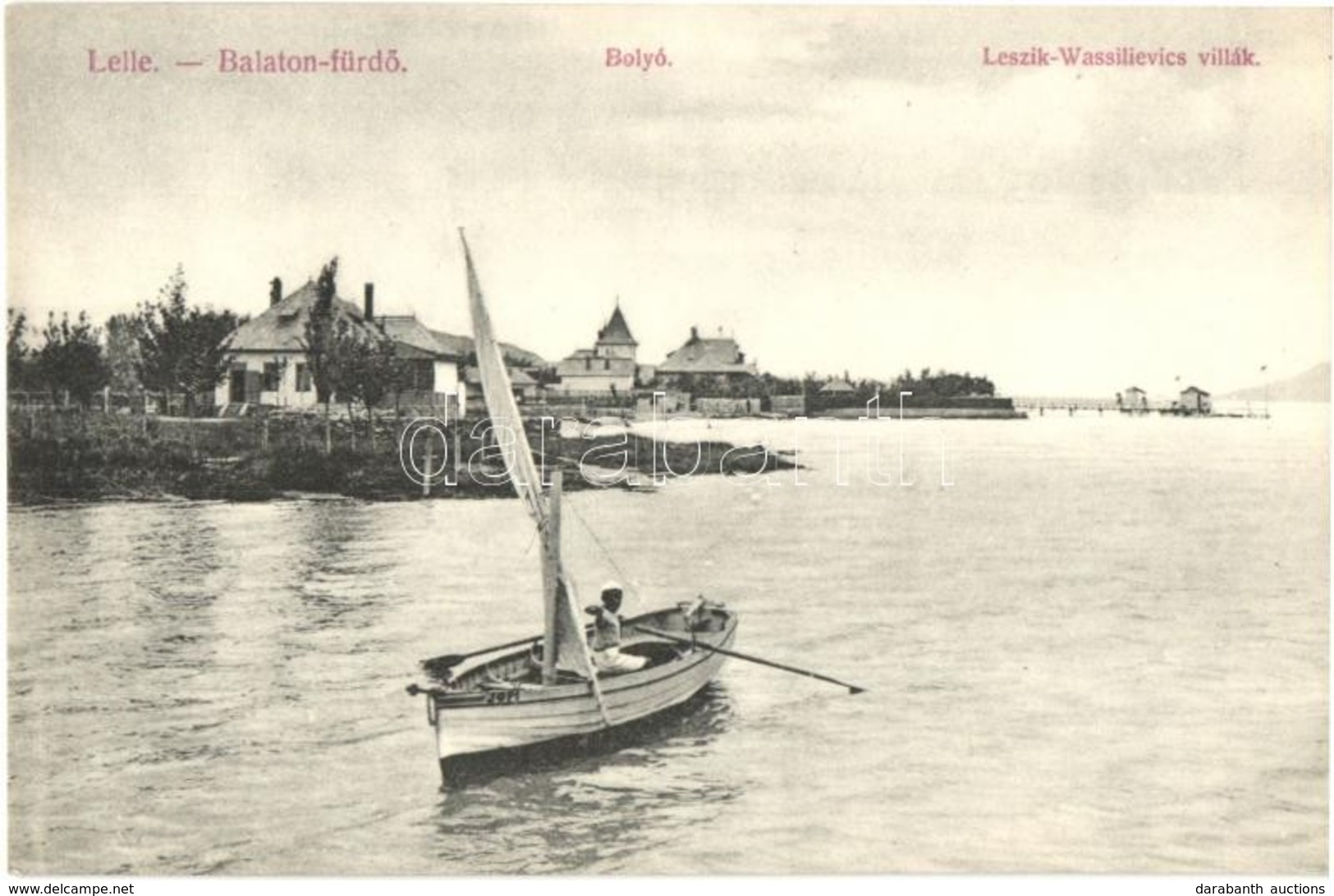 * T2 Balatonlelle, Lelle-Balaton-fürd?; Bolyó és Leszik Wassilievics Villák. Wollák József Kiadása - Non Classificati