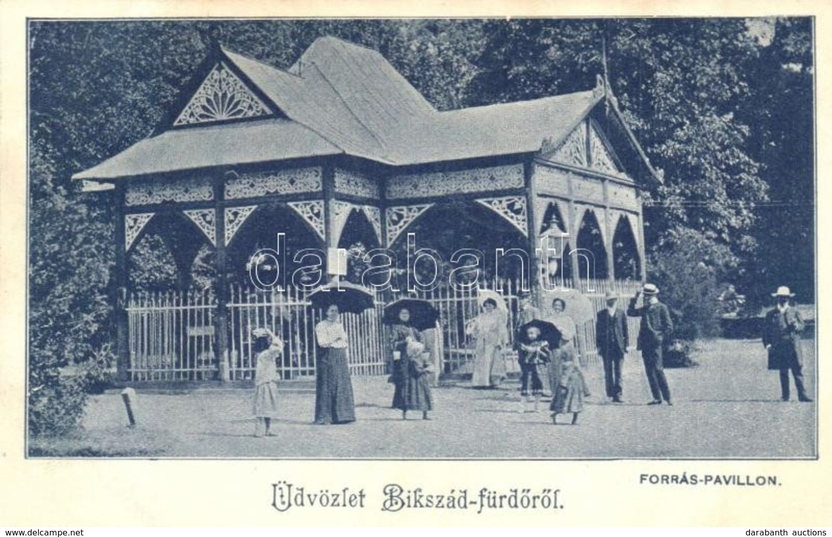 T2 1906 Bikszád-fürd?, Baile Bixad; Forrás Pavilon / Spring Pavilion - Unclassified