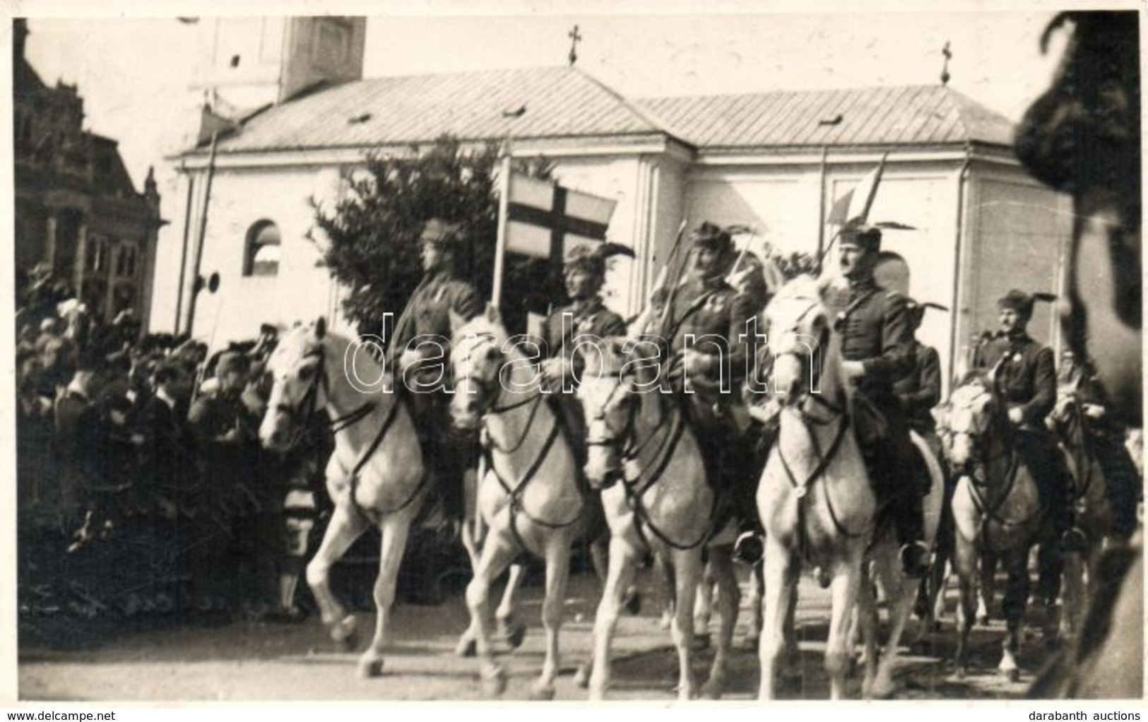 T2/T3 1940 Nagyvárad, Oradea; Bevonulás Darutollas Tisztekkel / Entry Of The Hungarian Troops, Crane Feathered Officers. - Unclassified