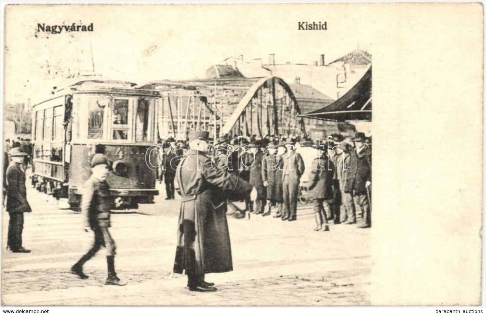 T2/T3 1909 Nagyvárad, Oradea; Kishíd Villamossal / Bridge With Tram - Unclassified