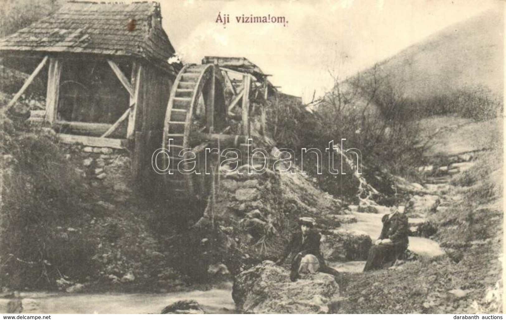 ** T2/T3 Áj, Háj; Vízimalom. Steinberger Ignác Kiadása / Water Mill (felületi Sérülés / Surface Damage) - Non Classificati