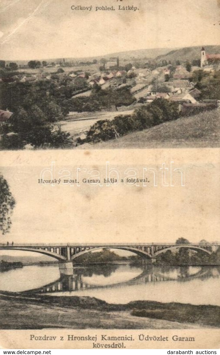 * T2/T3 Garamkövesd, Kamenica Nad Hronom; Garam Hídja A A Folgával / River Hron And Bridge (EB) - Non Classificati