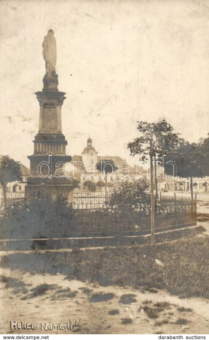 ** T2/T3 Gelle, Holice; F? Tér és Mária Oszlop Szobor, Városháza / Main Square With Monument And Town Hall. Photo (fl) - Non Classificati