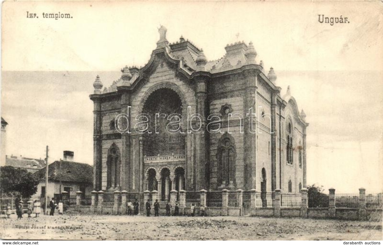 T2/T3 1909 Ungvár, Uzshorod, Uzhhorod, Uzhorod; Izraelita Templom, Zsinagóga / Synagogue  (Rb) - Non Classificati