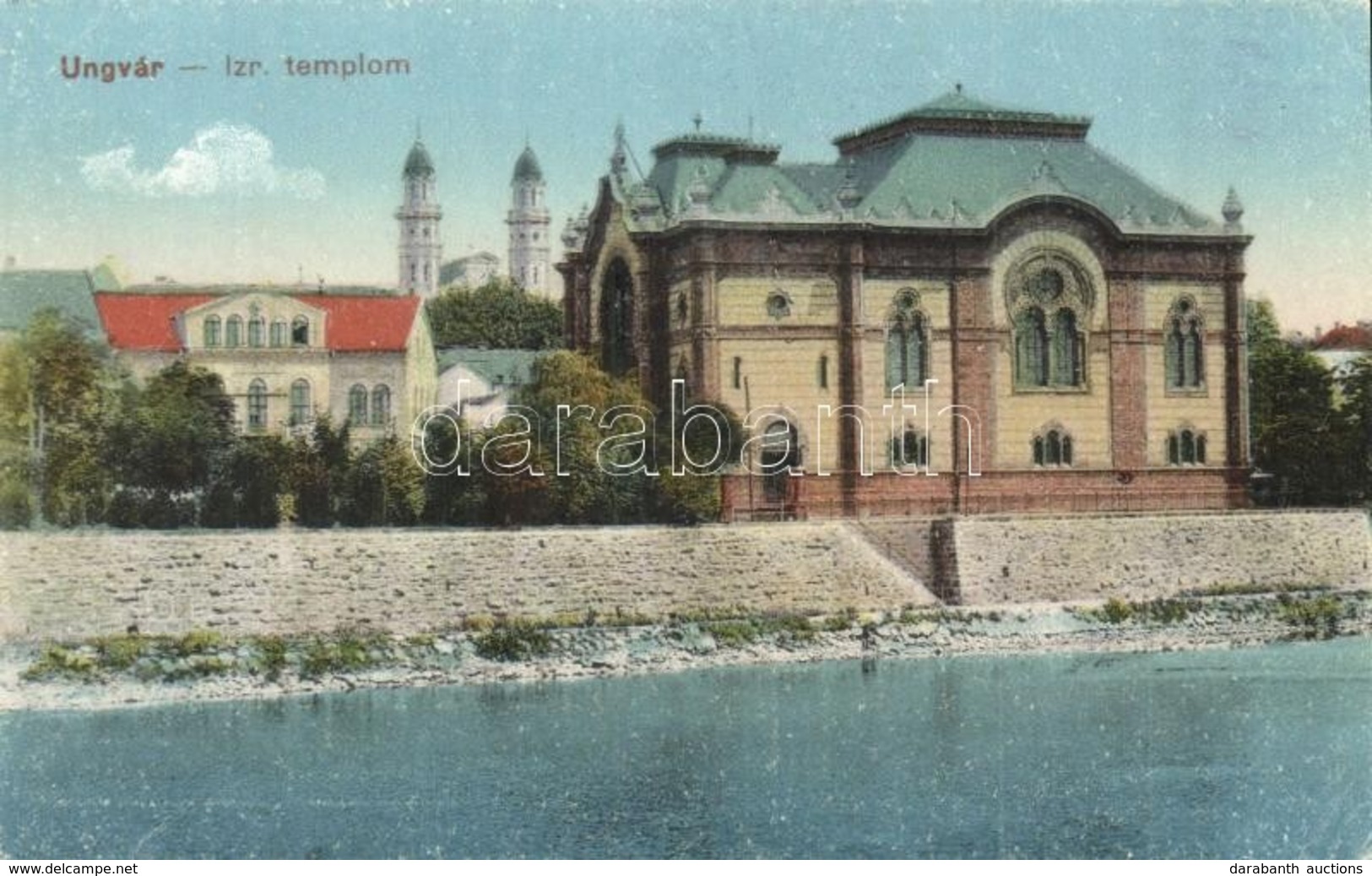 ** T2/T3 Ungvár, Uzshorod, Uzhhorod, Uzhorod; Izraelita Templom, Zsinagóga / Synagogue. Judaica  (EK) - Non Classificati