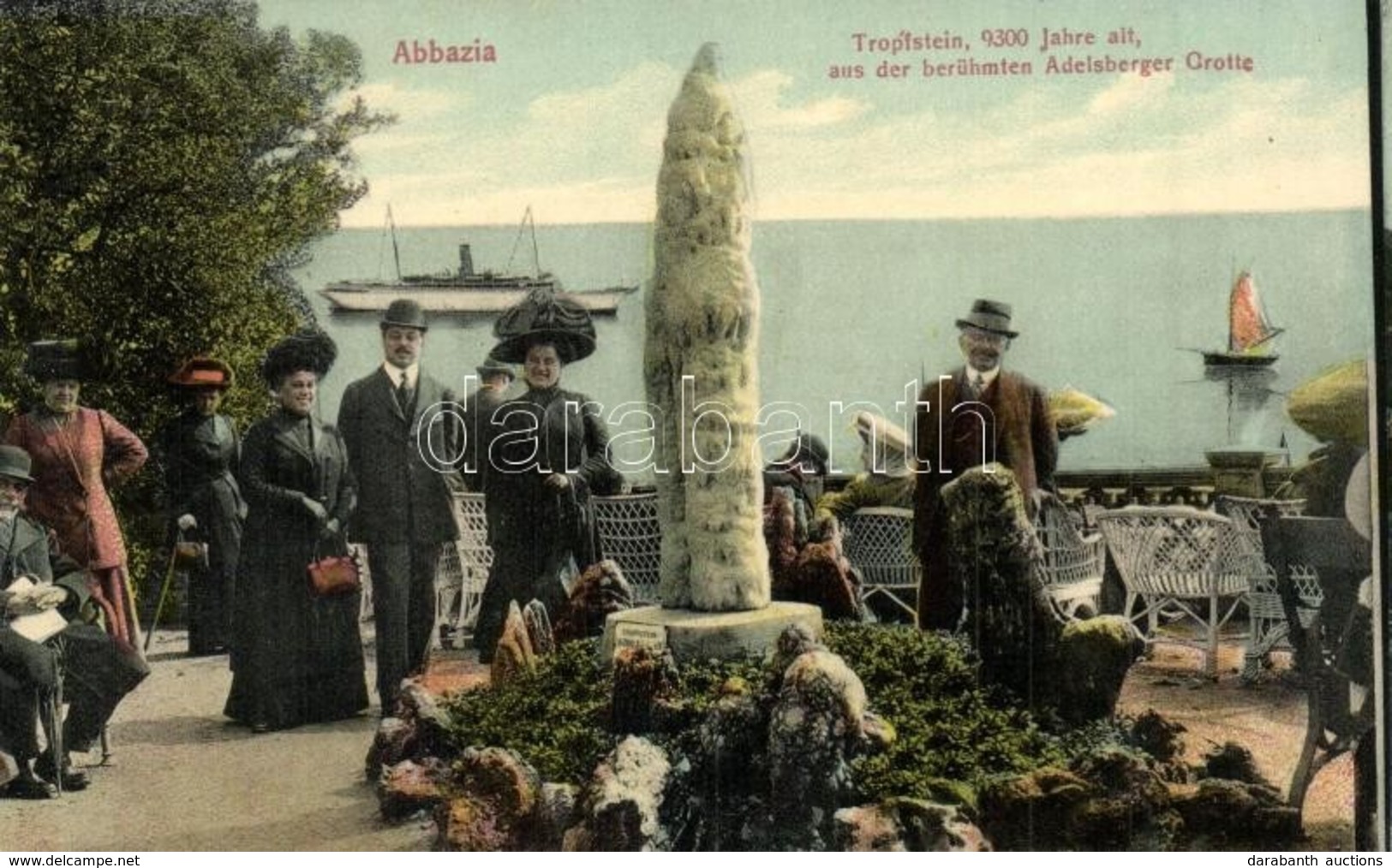 ** T2 Abbazia, Opatija; Tropfstein Aus Der Berühmten Adelsberger Grotte / Stalactite Statue - Non Classificati