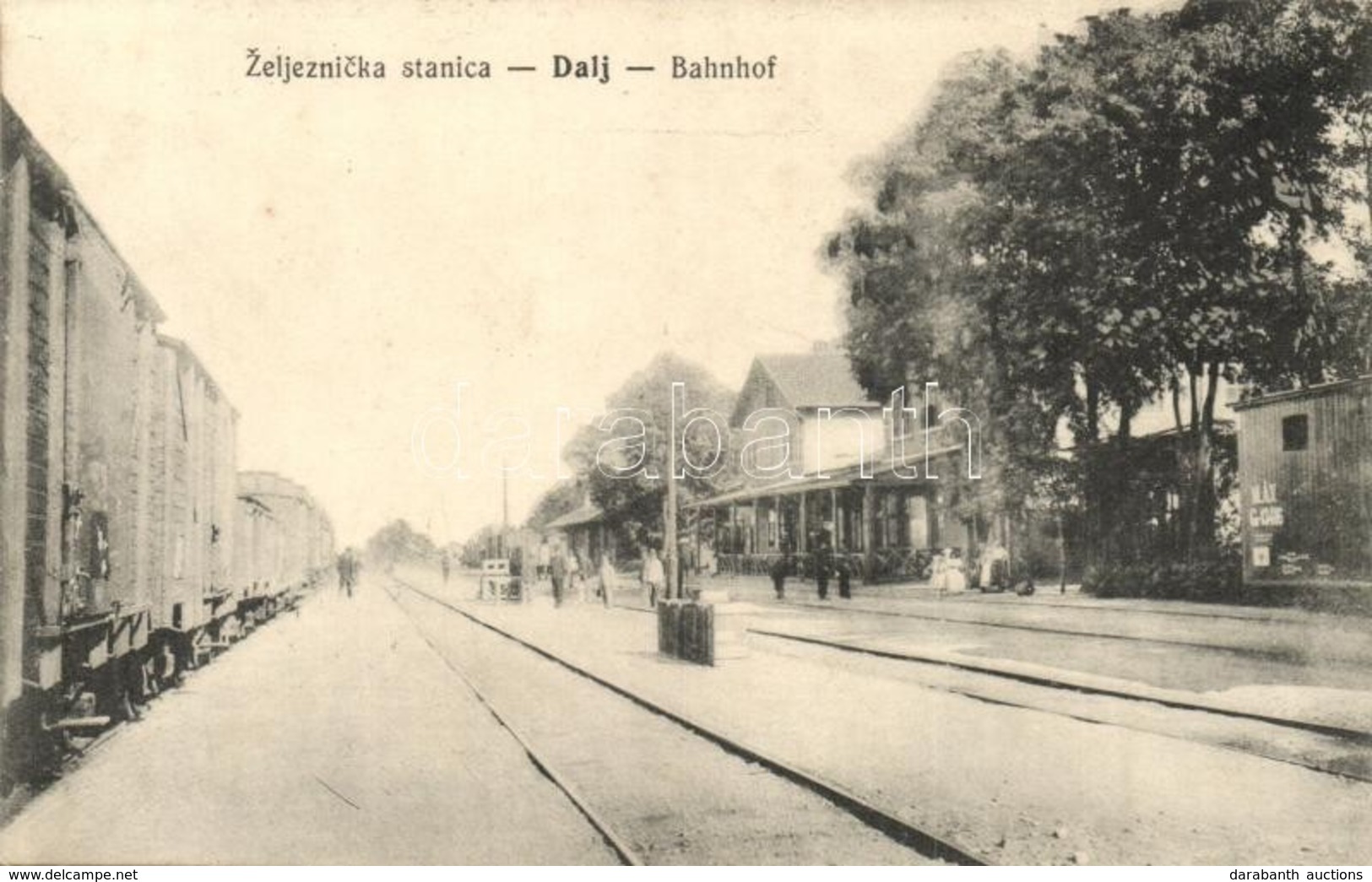 T2 Dálya, Dalja, Dalj; Zeljeznicka Stanica. Verlag Jos. Krausz / Vasútállomás / Bahnhof / Railway Station - Non Classificati