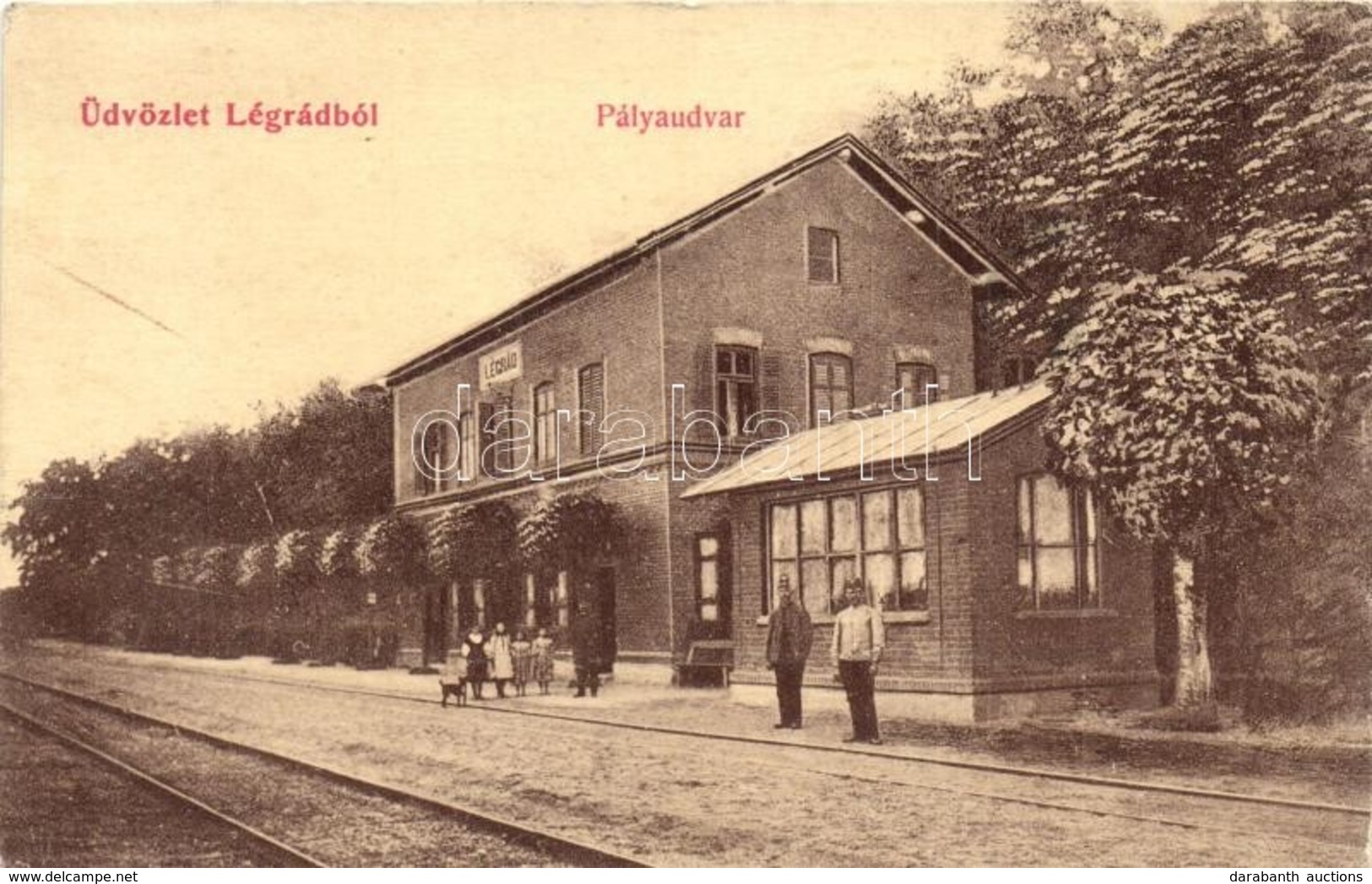 T2/T3 1907 Légrád, Legrad; Vasútállomás. W.L. 143. / Bahnhof / Railway Station - Non Classificati