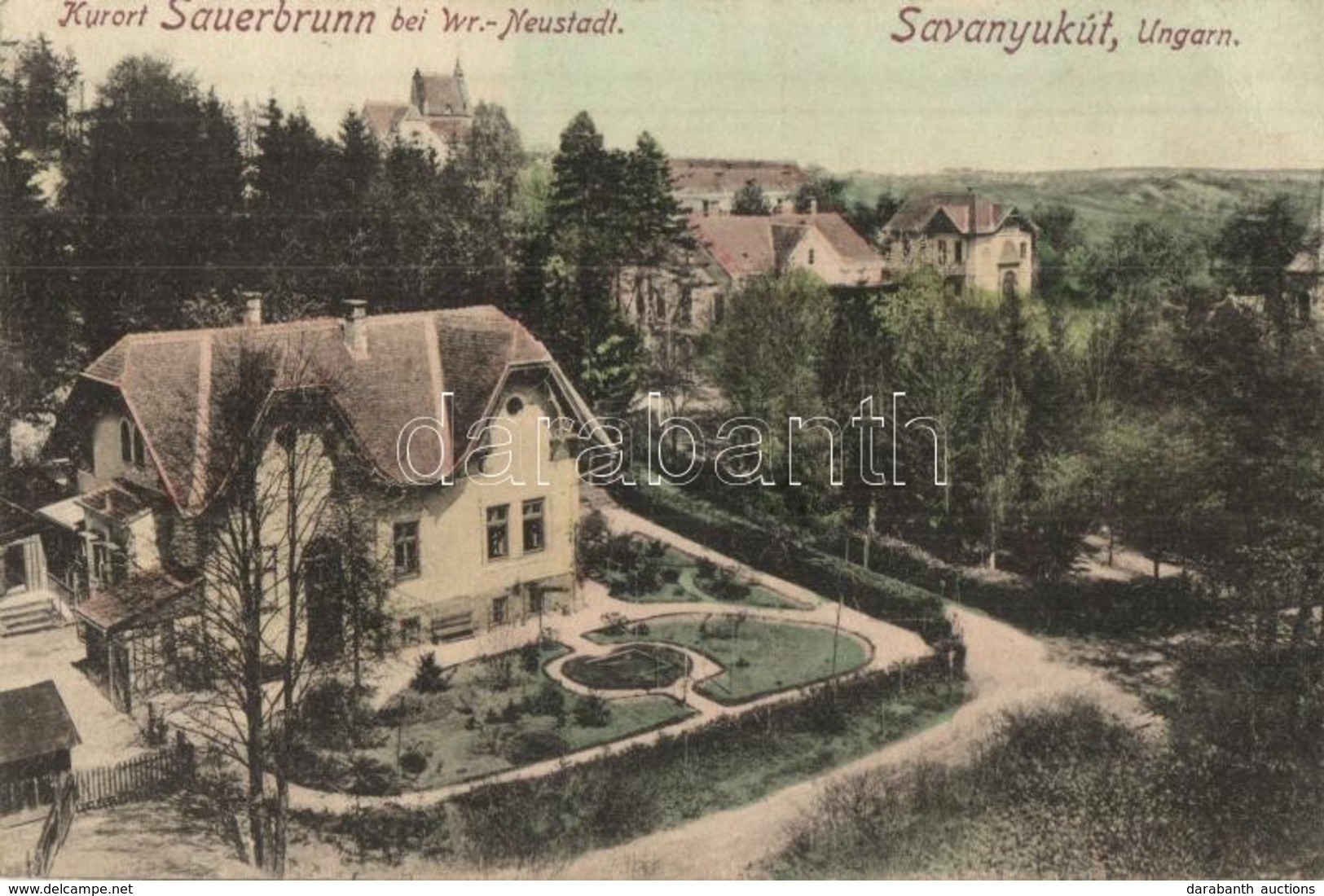 * T2 Savanyúkút, Sauerbrunn; Villák. P. Ledermann / Villas - Non Classificati