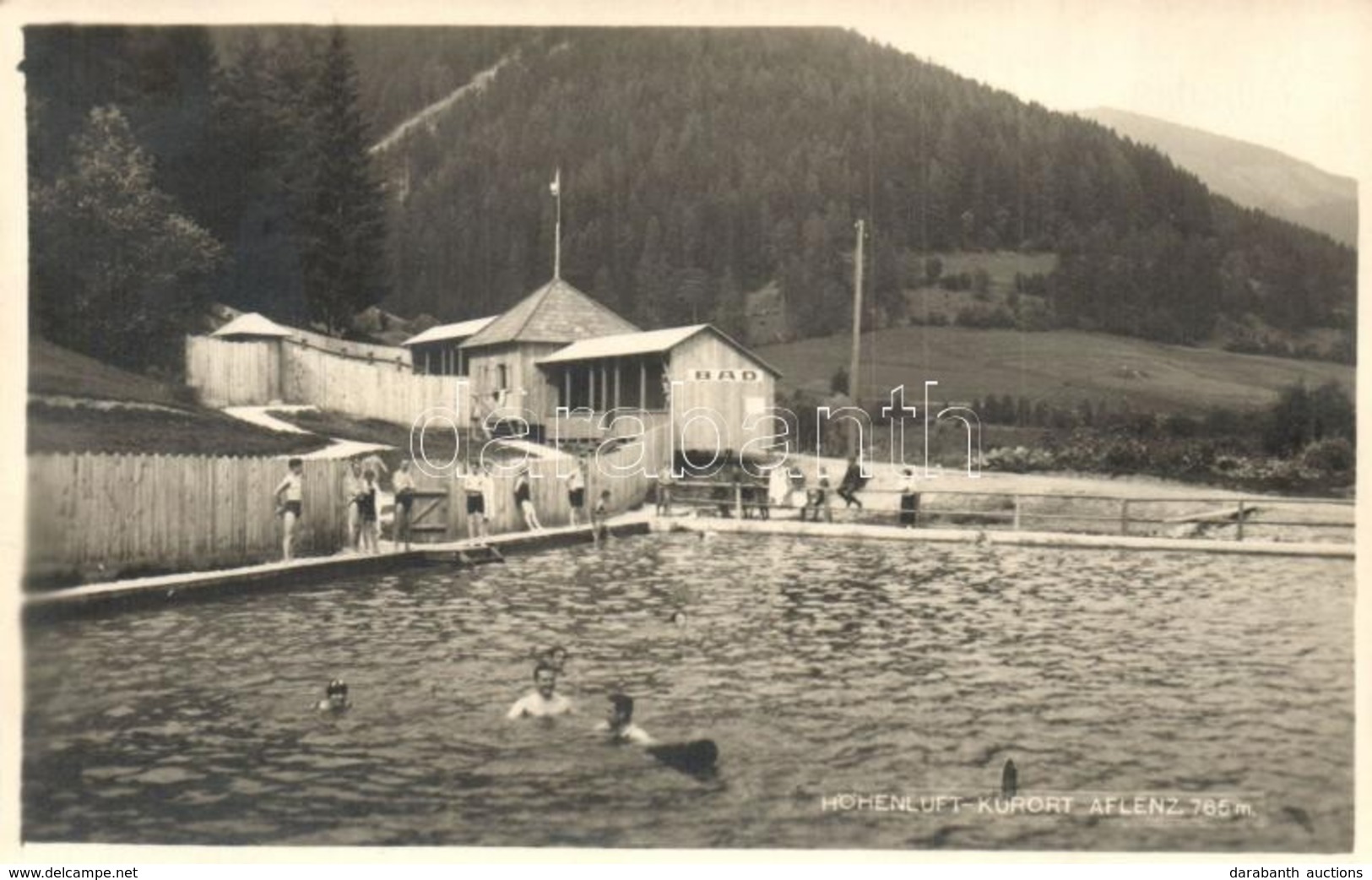 ** T1 Aflenz, Höhenluft-Kurort Bad. Fotoatelier Alois Machnitsch 1928. / Spa With Swimming Pool - Non Classificati