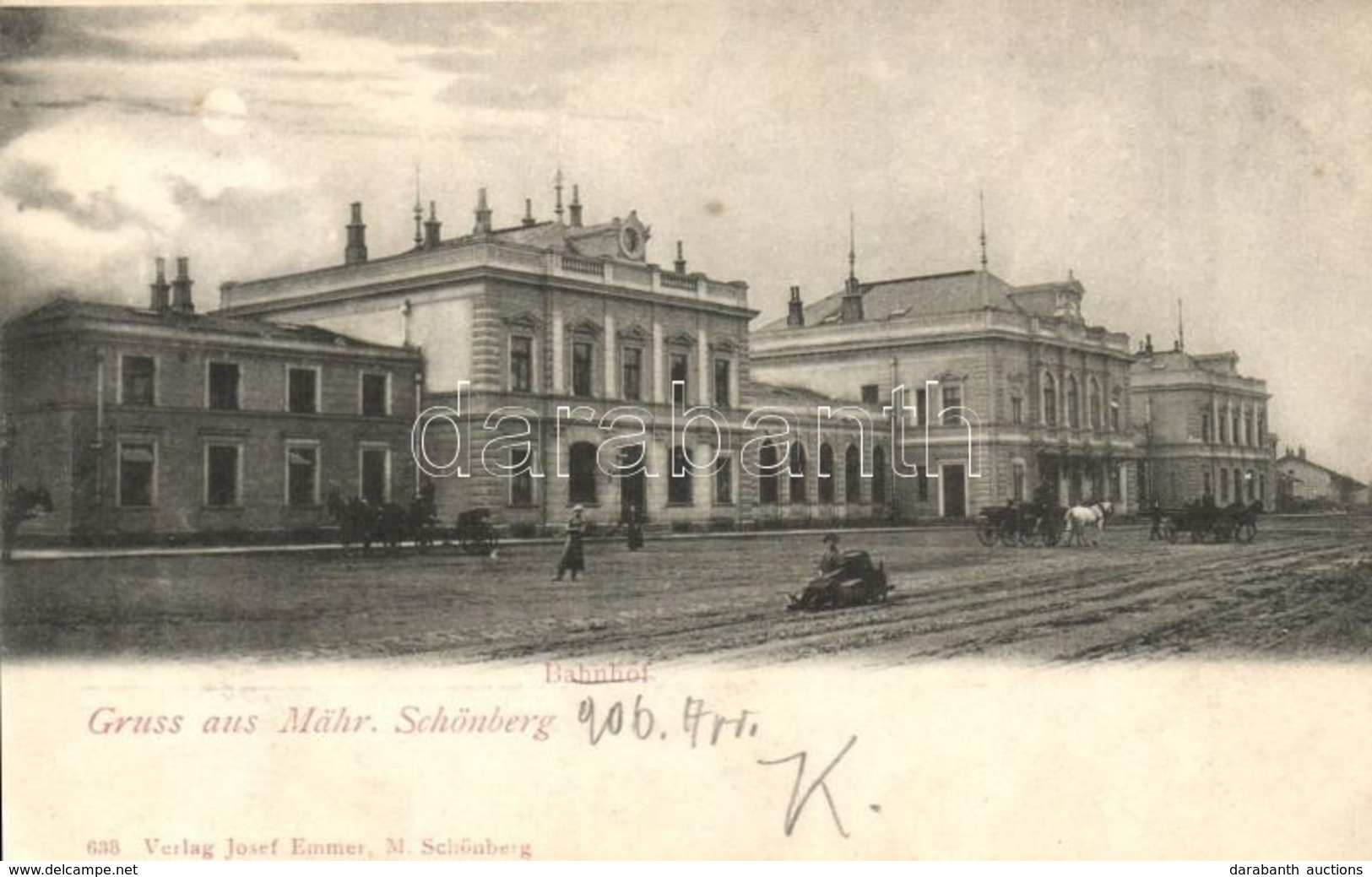 T2/T3 1906 Sumperk, Mährisch Schönberg; Bahnhof / Railway Station - Non Classificati