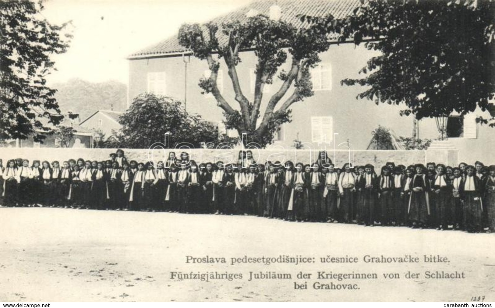 ** T1 1908 Grahovac, Proslava Pedesetgodisnjice: Ucesnice Grahovacke Bitke. Atelier Smodlaka / Fünfzigjähriges Jubiläum  - Non Classificati