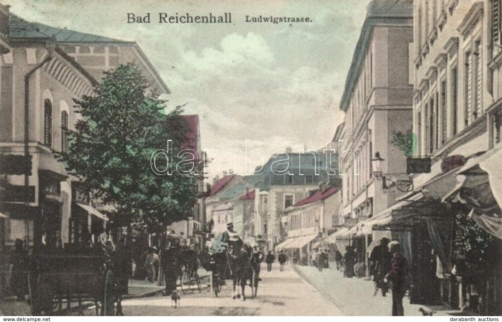 T2 Bad Reichenhall, Ludwigstrasse / Street View With Shops - Non Classificati