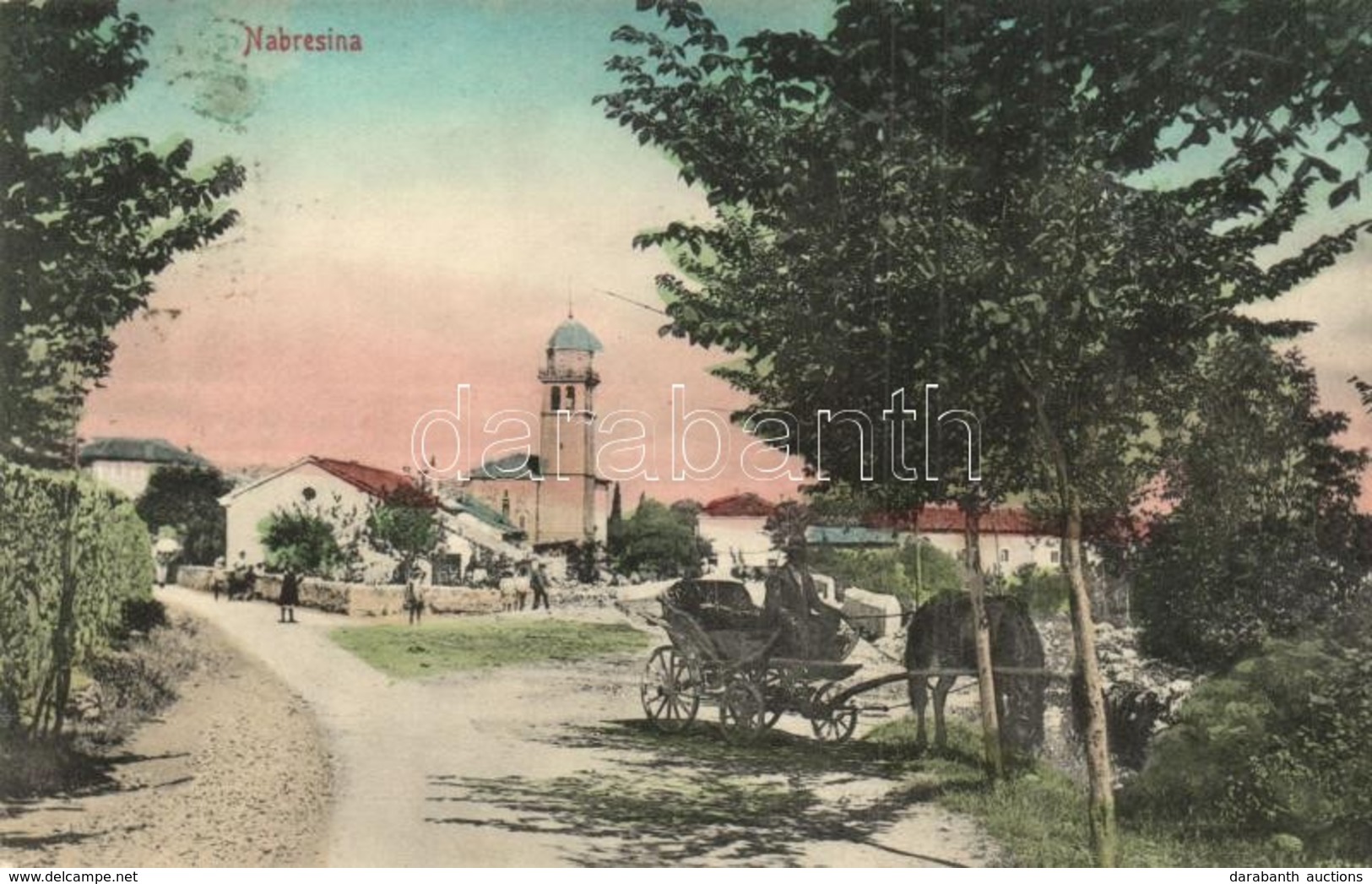 T2 Aurisina, Nabrezina, Nabresina; Street View With Horse Cart - Non Classificati