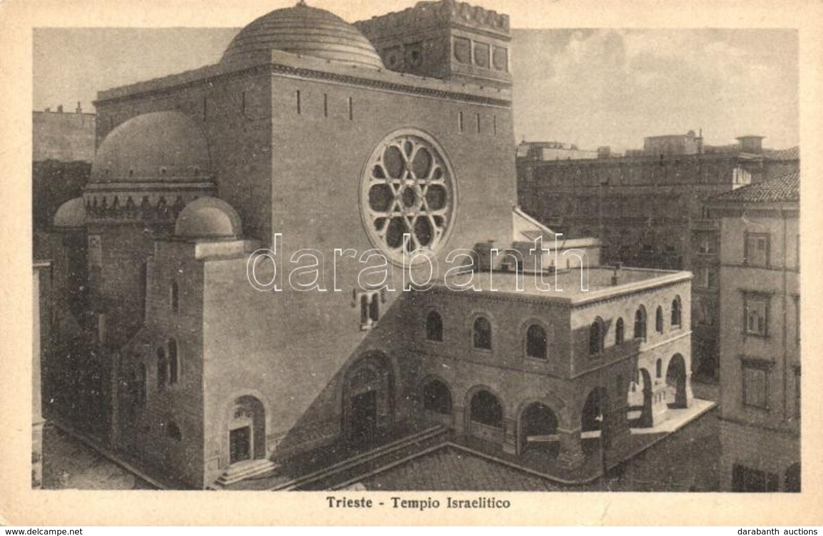 ** T3 Trieste, Tempio Israelitico / Synagogue. Judaica (tear) - Non Classificati