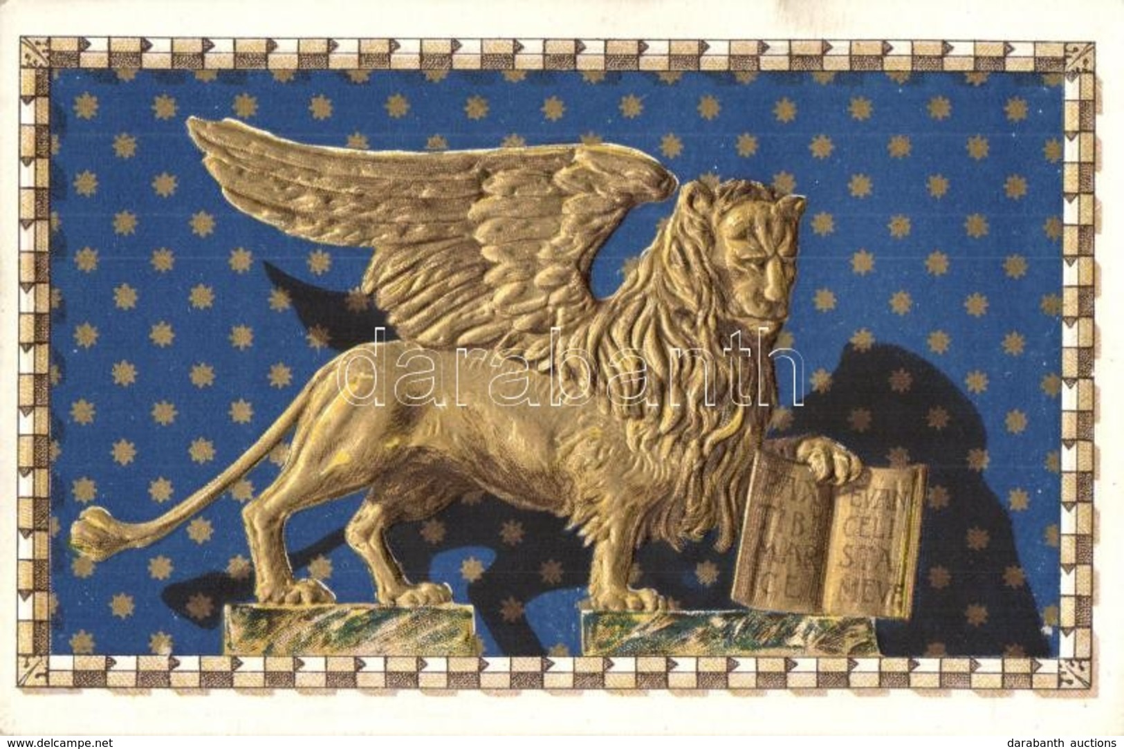 ** T2 Venice, Venezia; Leone Di San Marco / Lion Of St Mark, Golden Emb. Litho. Gio Zanetti - Non Classificati