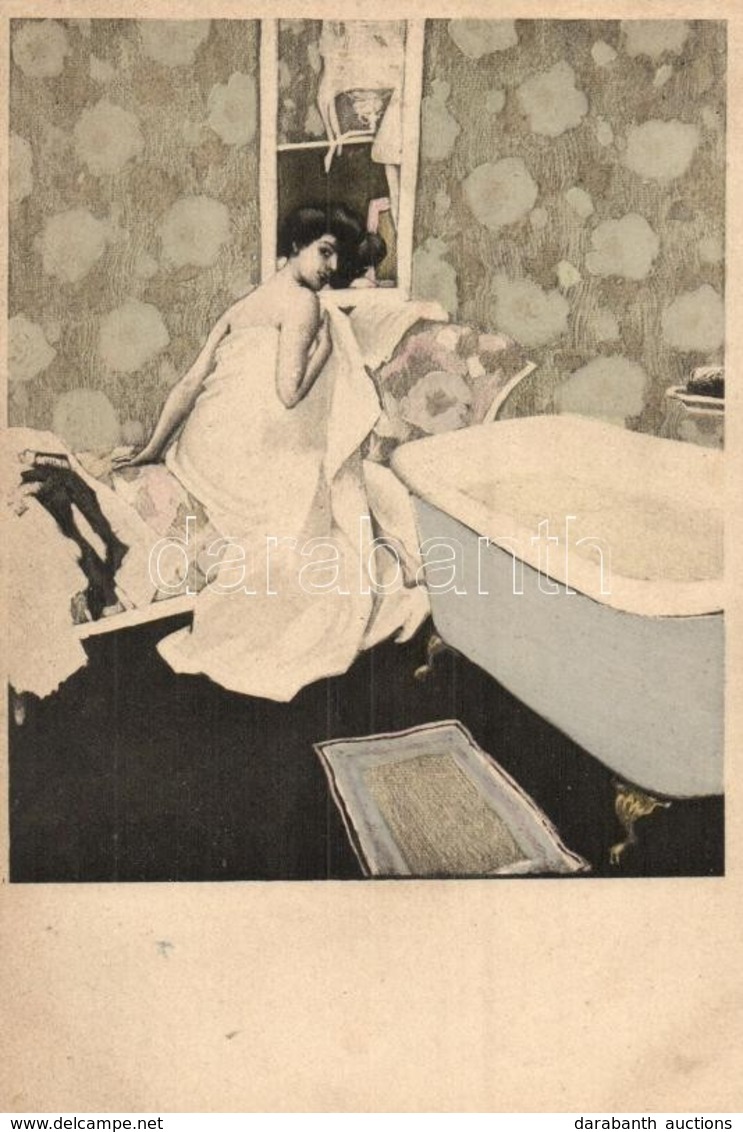 ** T2 Bathing Lady. Gently Erotic Art Postcard. Simplicissimus Karte Serie VIII. No. 2. - Non Classificati