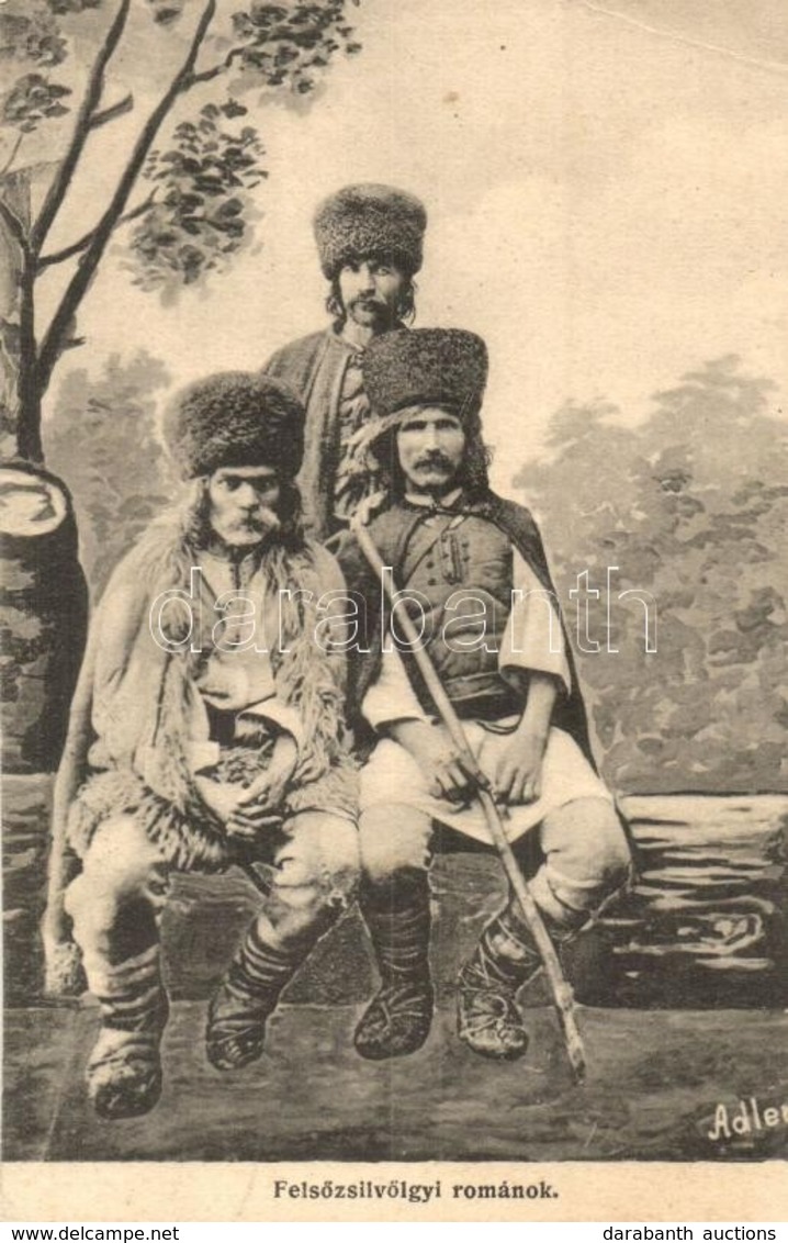 T2/T3 1911 Fels?-Zsil-völgyi (fels?zsilvölgyi) Románok. Adler Fényirda 1910. / Transylvanian Folklore From Jiului (EK) - Non Classificati