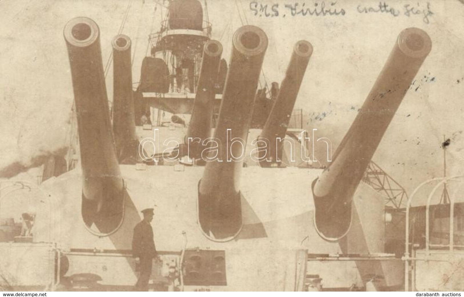 T2/T3 1917 SMS Viribus Unitis Az Osztrák-Magyar Haditengerészet Tegetthoff-osztályú Csatahajója, Fedélzeti ágyúk / K.u.K - Zonder Classificatie