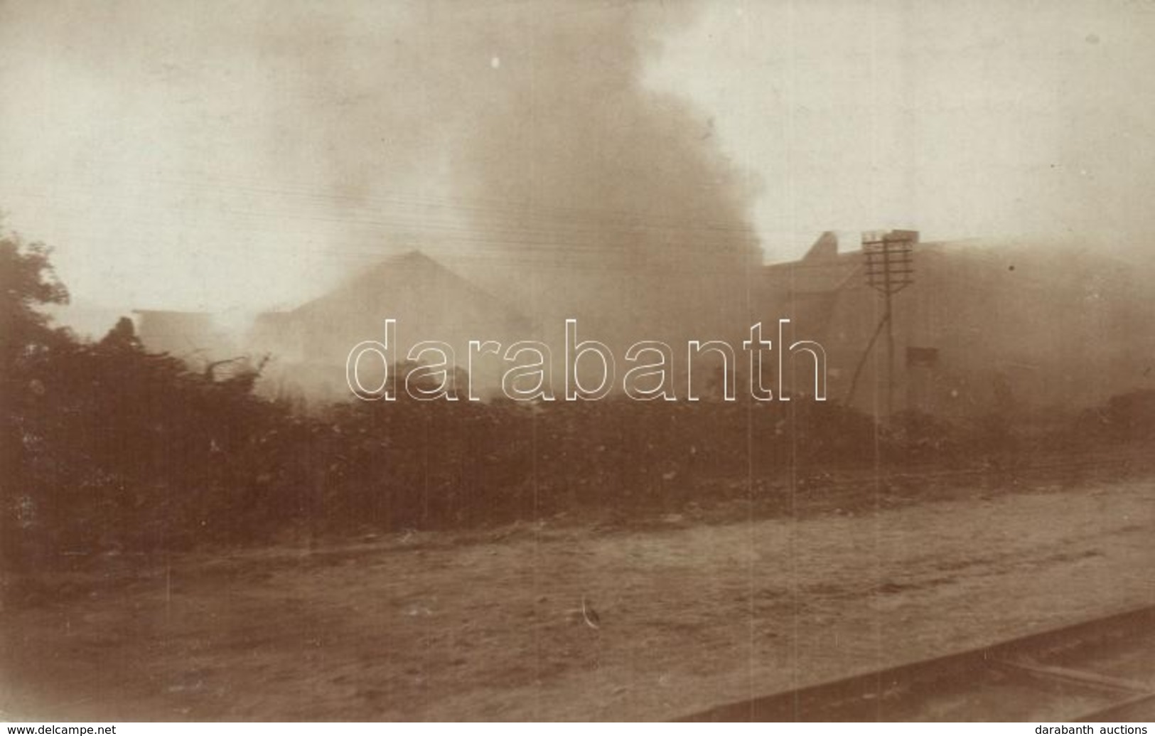 * T2 1918 Durres, Durazzo; Angol Repül?gépek Megtámadják és Felgyújtják Az Osztrák Magyar Haditengerészet Repül?gépállás - Non Classificati