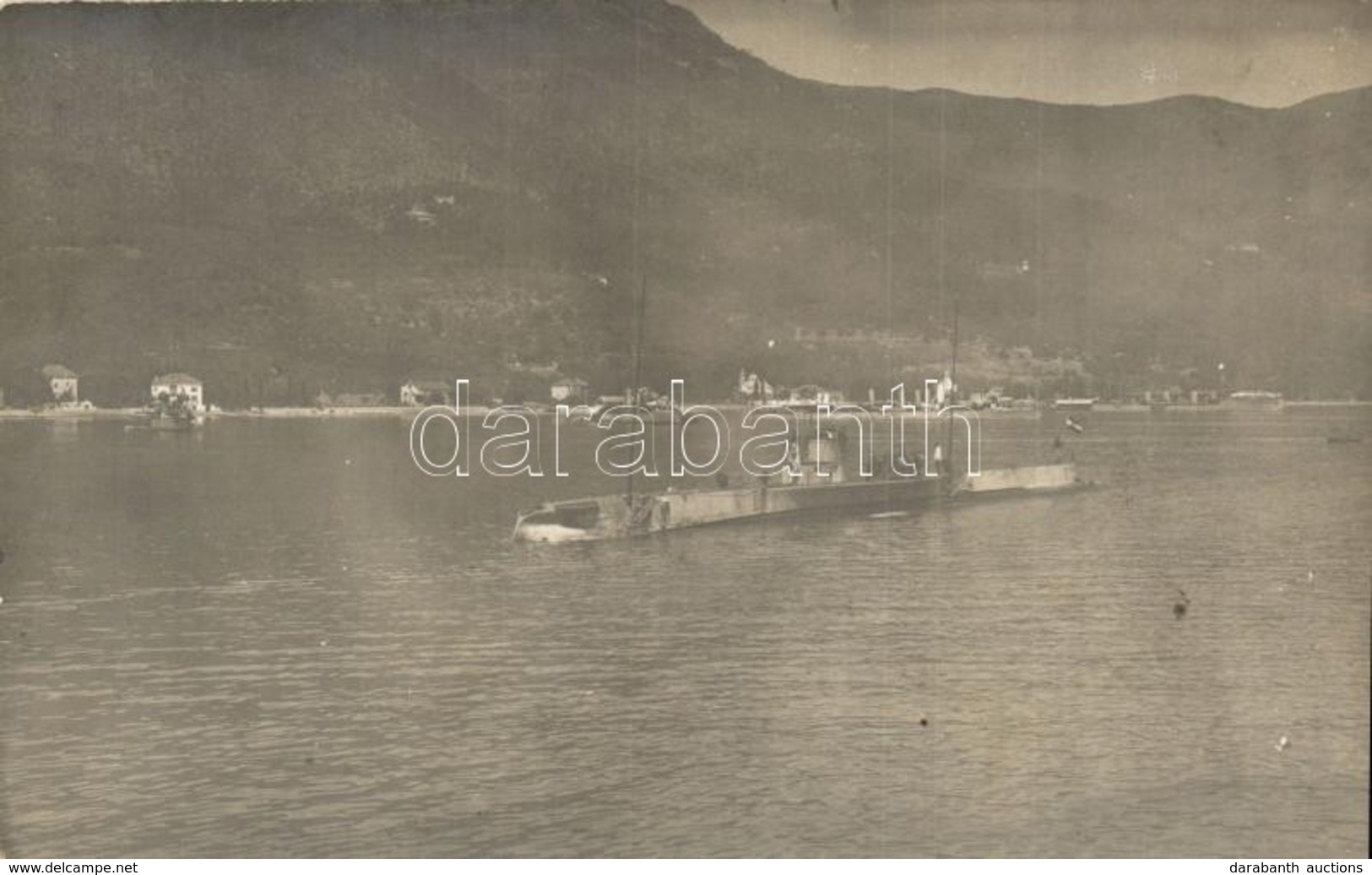 ** T2 ~1916 Kotor, Cattaro; U-73 Német Tengeralattjáró Osztrák-magyar Zászló Alatt / WWI SM U-73 German Submarine Under  - Non Classificati