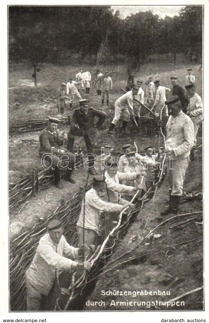 ** T2 Schützengräbenbau Durch Armierungstruppen / WWI K.u.k. Military Trench Construction By Army Troops - Non Classificati