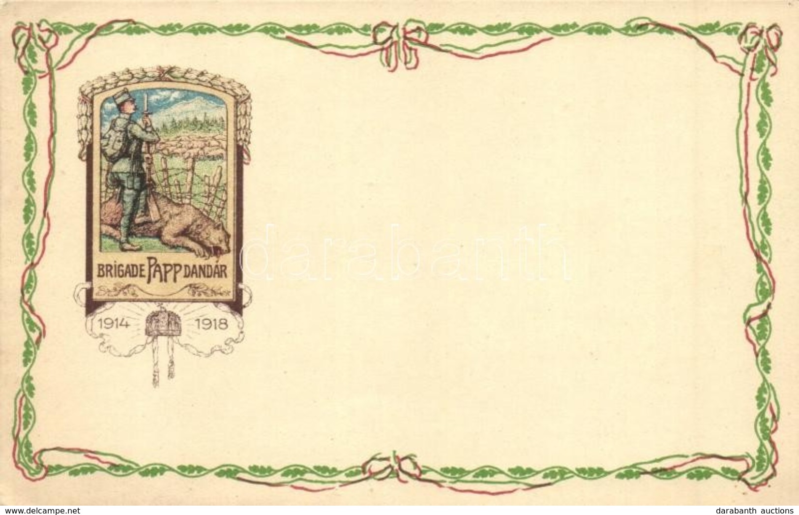 ** T2/T3 1914-1918 Brigade Papp Dandár / WWI K.u.K. Military Brigade Art Postcard (EK) - Non Classificati