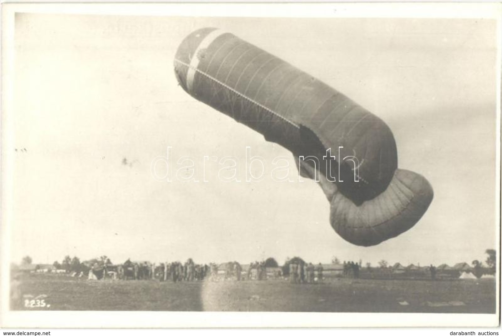 ** T1 1916 Ein Fesselballon. K.u.K. Feldbuchhandlungen Der 4. Armee. Originalfoto F. J. Marik / WWI K.u.k. Military Teth - Non Classificati