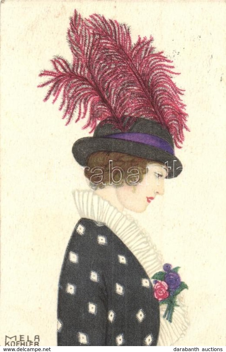 T2 1917 Lady With Hat. B.K.W.I. 481-4. S: Mela Koehler - Non Classificati
