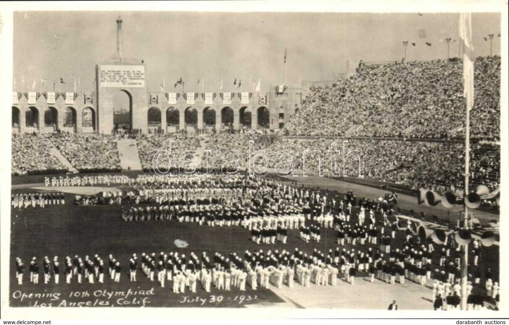 ** T2 1932 Los Angeles, Opening 10th Olympiad. 1932 Summer Olympics - Non Classificati