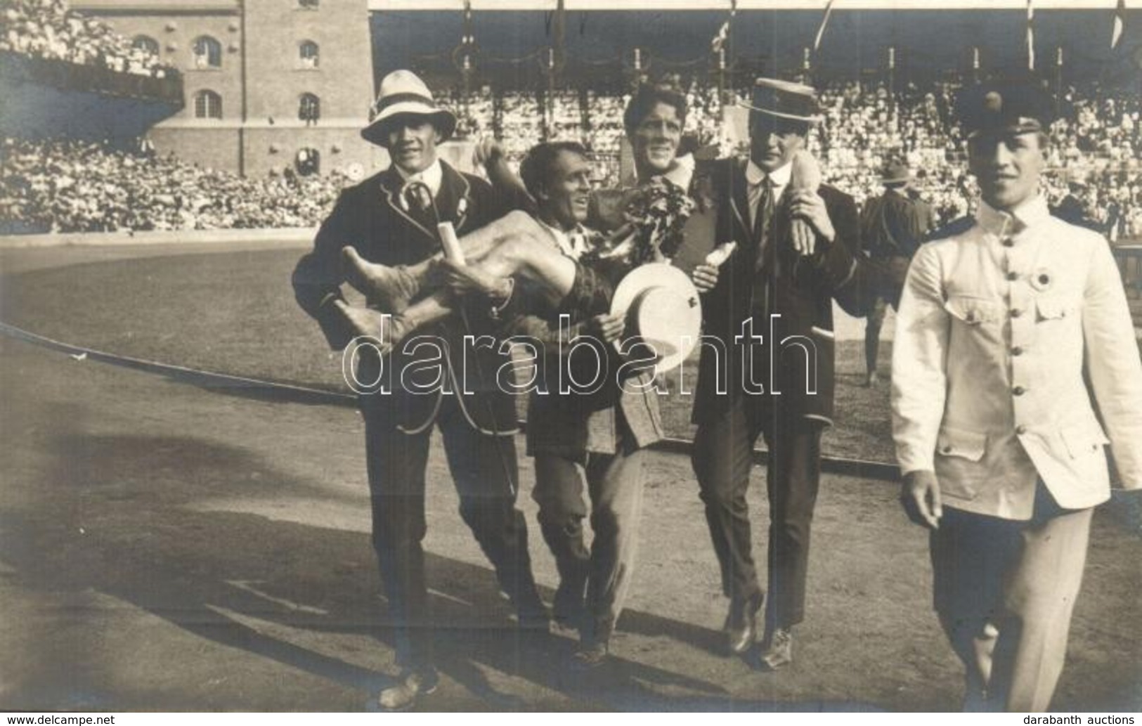 ** T1 1912 Stockholm, Olympiska Spelens Officiella. Nr. 198 Mc Arthur, Hylllas Af Sina Landsmän / 1912 Summer Olympics.  - Non Classificati