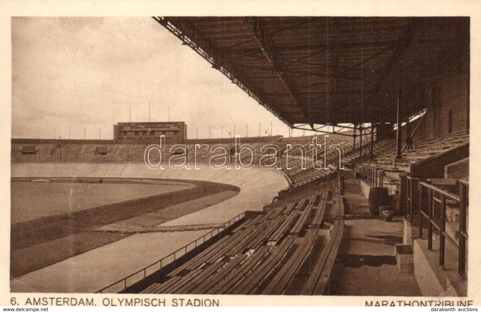 ** T2/T3 1928 Olympische Spelen. Amsterdam, Olympisch Stadion. Marathontribune / 1928 Summer Olympics, Stadium (EK) - Non Classificati