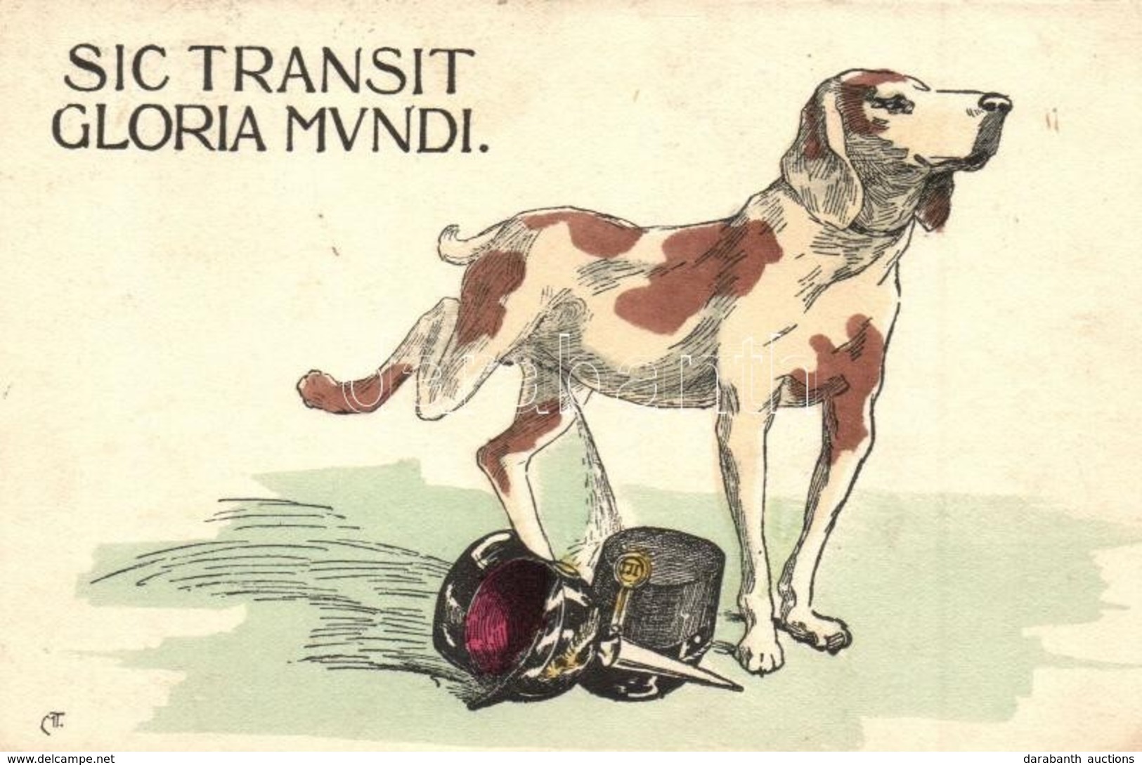 T2/T3 Sic Transit Gloria Mundi / Thus Passes The Glory Of The World. WWI Italian Anti-Austro-Hungarian Propaganda Mockin - Non Classificati