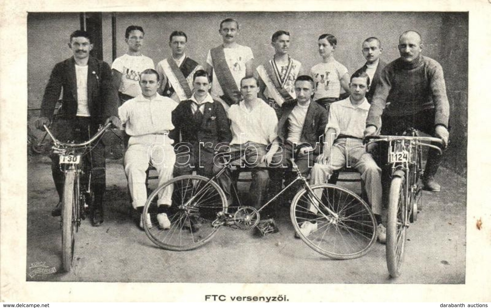 ** T2/T3 A Ferencvárosi Torna Club (FTC) Kerékpárversenyz?i / Hungarian Cyclist Of FTC - Non Classificati