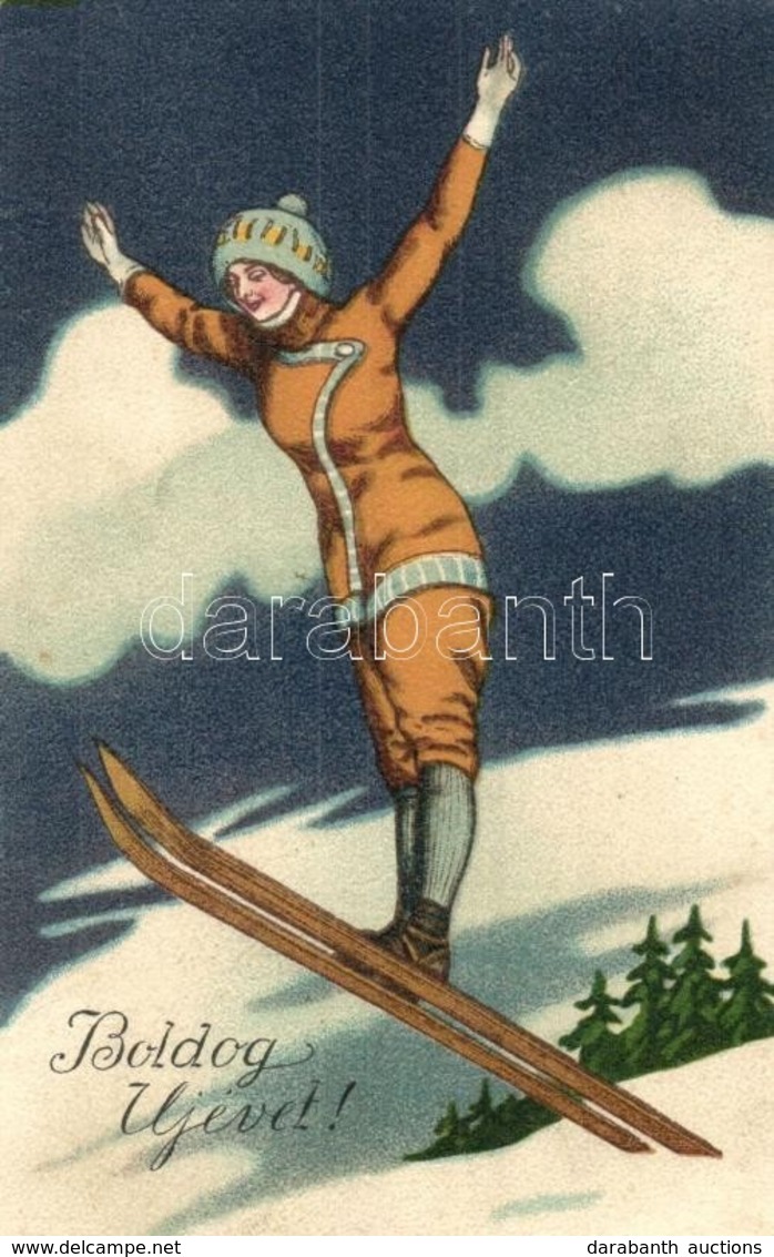 T2/T3 Winter Sport. Ski Jumping Lady. Special SB 6269. Litho (wet Corner) - Non Classificati