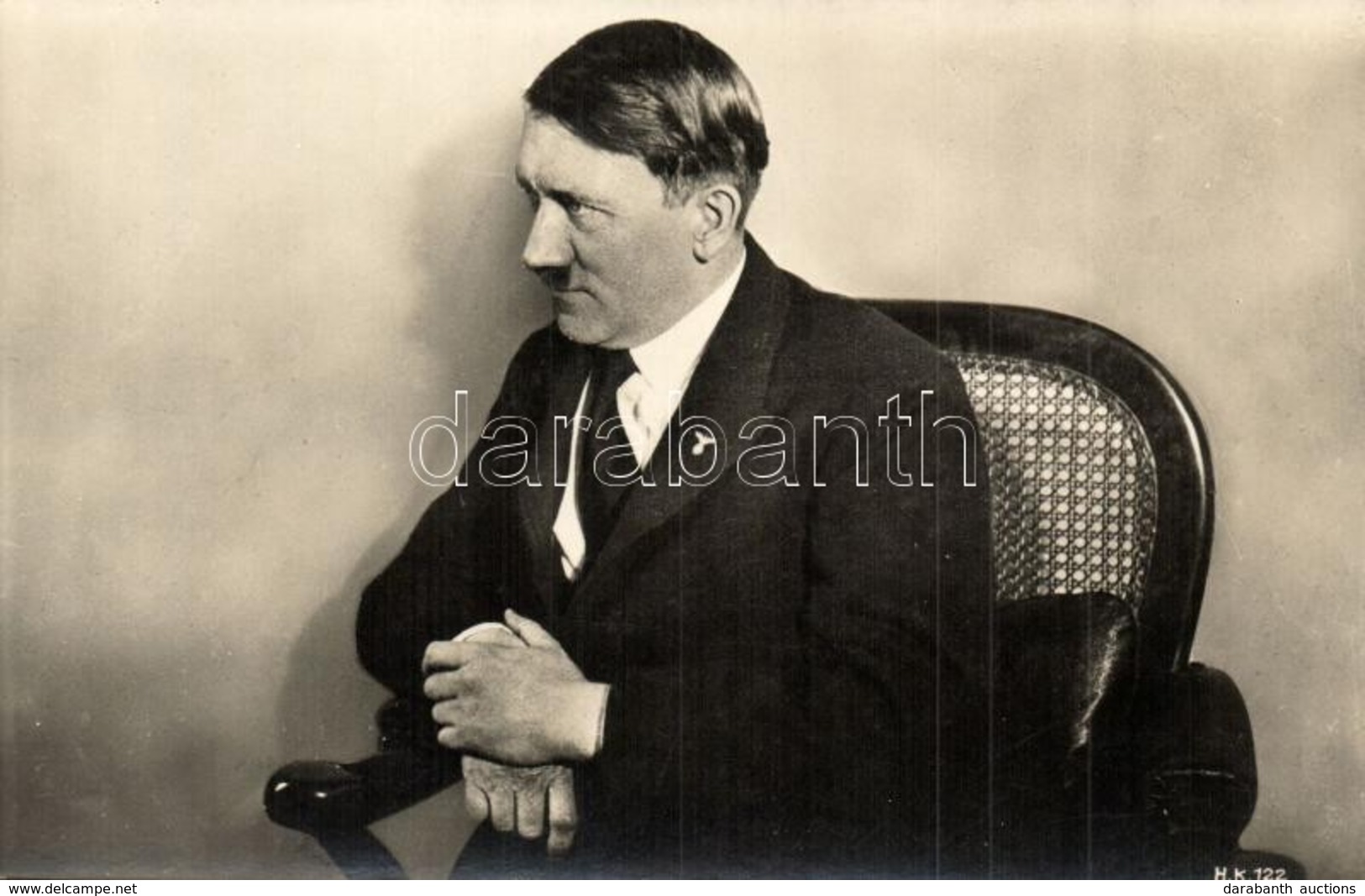 ** T1 Adolf Hitler In Armchair. D.T.V. Lpz. Foto J.E. Abbe, New York - Non Classificati